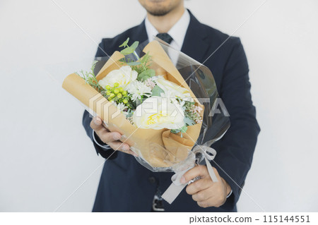 與花束的商人 與花束的商人 115144551