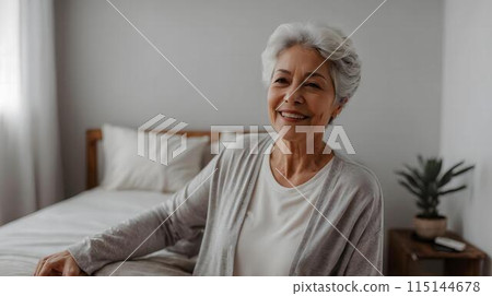 Senior woman/A calm afternoon Senior woman/A calm afternoon 115144678