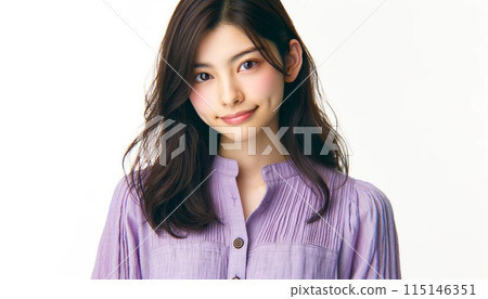 A young woman looking at the camera 115146351