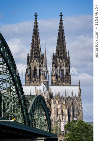 view of the east side of cologne cathedral  115146557