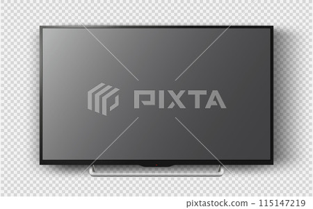 Smart tv mockup. Blank television screen. 115147219