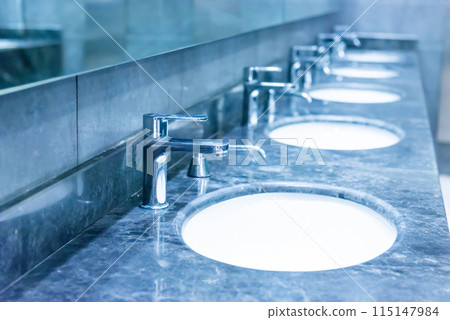 Public bathroom restroom interior Public bathroom restroom interior 115147984