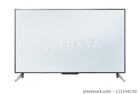 TV flat screen lcd or oled, plasma, realistic illustration. 115148150