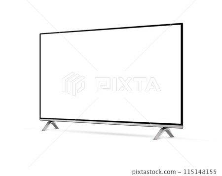 Realistic TV screen mockup from angled view Realistic TV screen mockup from angled view 115148155