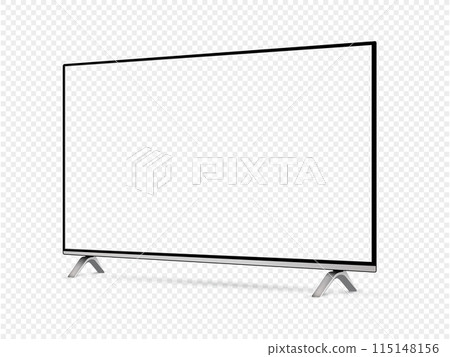 Modern oled tv with transparent screen isolated on transparent background Modern oled tv with transparent screen isolated on transparent background 115148156