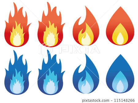 火焰插圖集 115148266