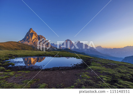 Giau Pass (Passo Giau), Dolomites Alps, South Tyrol, Italy 115148551