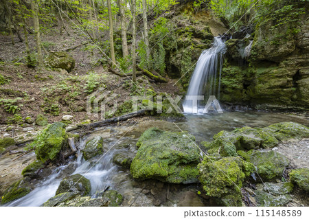 Hajsky waterfall, National Park Slovak Paradise, Slovakia Hajsky waterfall, National Park Slovak Paradise, Slovakia 115148589