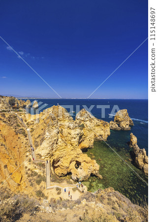 coast of Algarve near Lagos, Portugal coast of Algarve near Lagos, Portugal 115148697