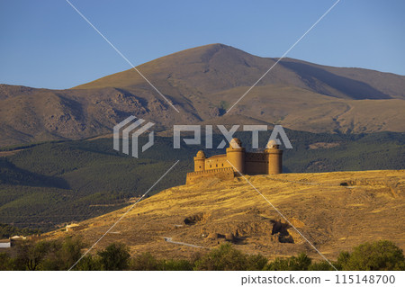 La Calahorra castle with Sierra Nevada, Andalusia, Spain 115148700
