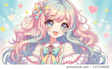 Pastel color girl Pastel color girl 115149000