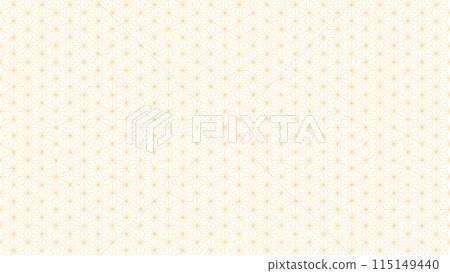 Traditional Japanese pattern, Asanoha - Simple and stylish Japanese modern design background material - 16:9 115149440