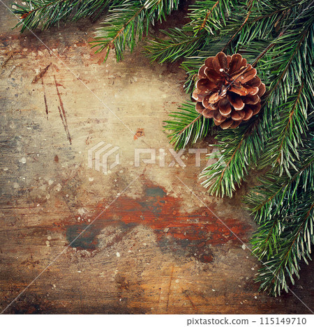 Vintage christmas background 115149710