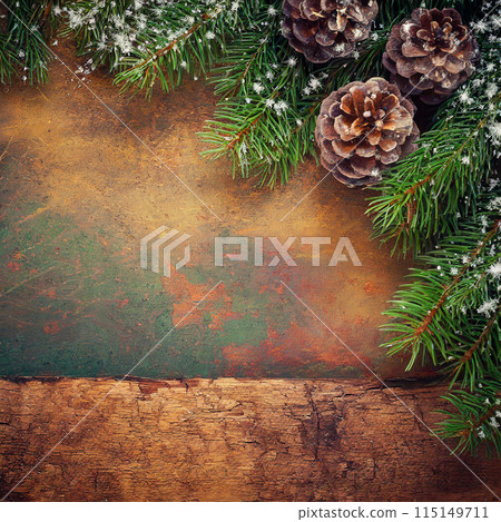Vintage christmas background 115149711