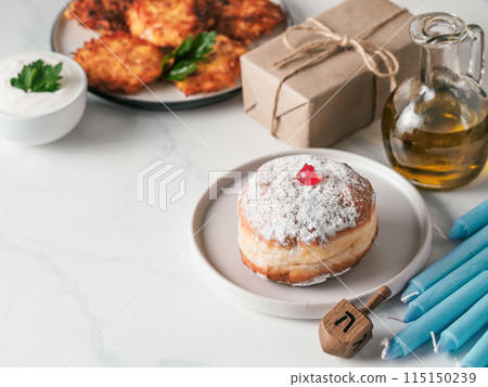 jewish holiday Hanukkah concept background jewish holiday Hanukkah concept background 115150239