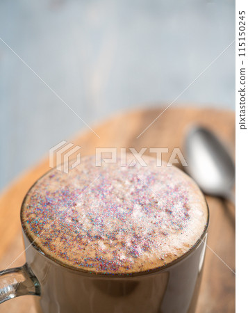 diamond cappuccino coffee with edible glitter diamond cappuccino coffee with edible glitter 115150245