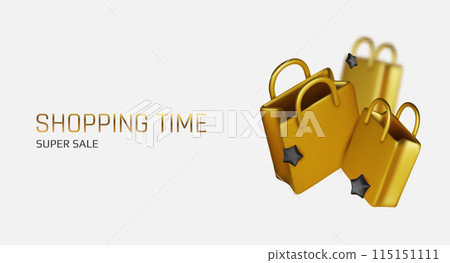 3d vector render online shopping bag using tags promotion or cash for future use. 3d vector shop purchase basket retail store on e-commerce 115151111
