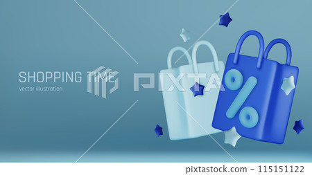 3d vector render online shopping bag using tags promotion or cash for future use. 3d vector shop purchase basket retail store on e-commerce 3d vector render online shopping bag using tags promotion or cash for future use. 3d vector shop purchase basket retail store on e-commerce 115151122