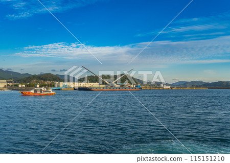長崎縣五島列島福江港風景 長崎縣五島列島福江港風景 115151210