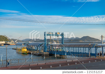 Scenery of Fukue Port in the Goto Islands, Nagasaki Prefecture Scenery of Fukue Port in the Goto Islands, Nagasaki Prefecture 115151217