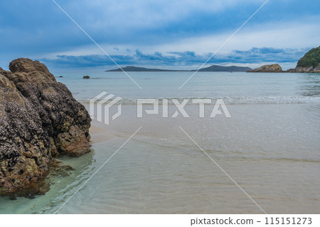 A view of the beautiful Takahama Beach in the Goto Islands of Nagasaki Prefecture A view of the beautiful Takahama Beach in the Goto Islands of Nagasaki Prefecture 115151273