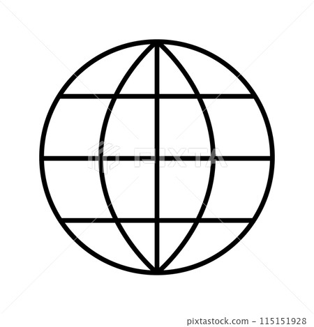 Globe pictogram Globe pictogram 115151928