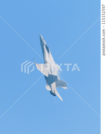 Spanish Air Force EF-18A Hornet soars 115152597