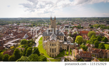 Canterbury Cathedral in United Kingdom in the historic town of Canterbury 115152929