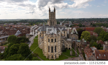 Flight around Canterbury Cathedral in United Kingdom 115152958
