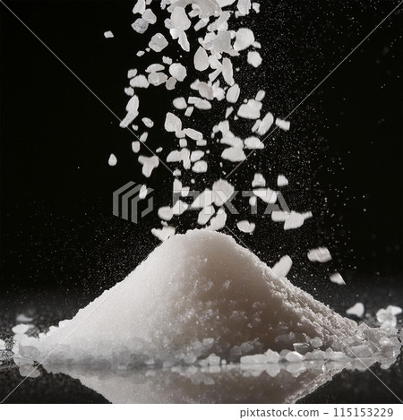 salt, seasoning, sodium chloride, table salt, sea salt, kosher salt, rock salt, iodized salt, Himalayan salt, salt crystals, cooking ingredient, food preservative, flavor enhancer, brine, salt shaker, 115153229