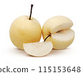 Pear fruit isolated on white background (1) 115153648