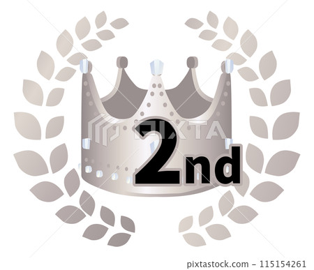 2nd place ranking icon illustration 2nd place ranking icon illustration 115154261