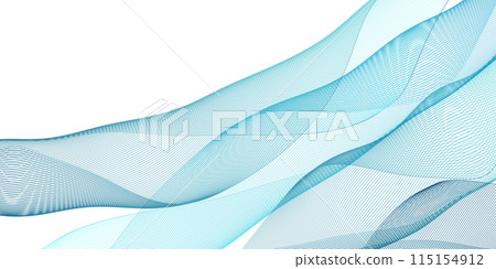 波浪藍色科技曲線背景 115154912
