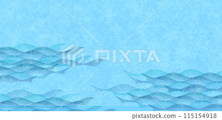 Wave Blue Japanese Pattern Curve Background 115154918