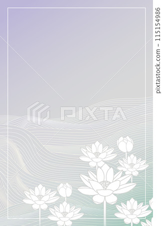 哀悼日本圖案蓮花明信片背景 哀悼日本圖案蓮花明信片背景 115154986