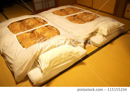 Have a good dream tonight in a fluffy futon 115155204