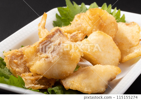 Deep fried sea bass 115155274