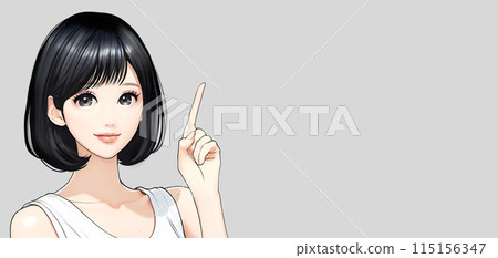 Illustration material of women and girls 115156347