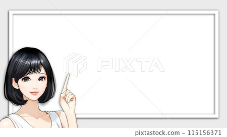 Illustration material of women and girls 115156371