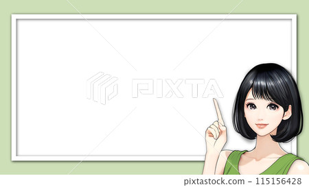 Illustration material of women and girls 115156428