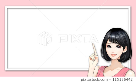 Illustration material of women and girls 115156442