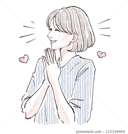 婦女和女孩插畫素材 115156464