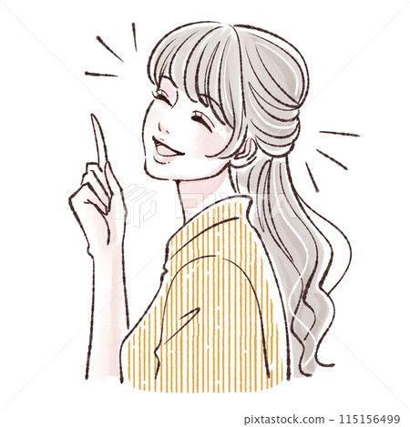 Illustration material of women and girls Illustration material of women and girls 115156499