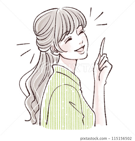 Illustration material of women and girls Illustration material of women and girls 115156502
