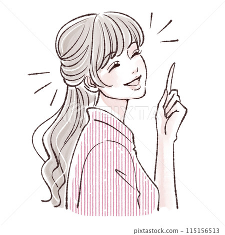 Illustration material of women and girls 115156513