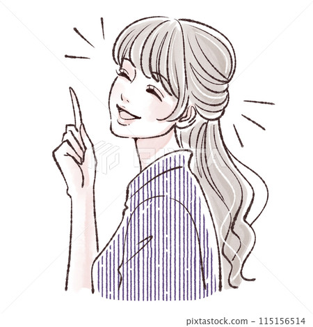 婦女和女孩插畫素材 115156514