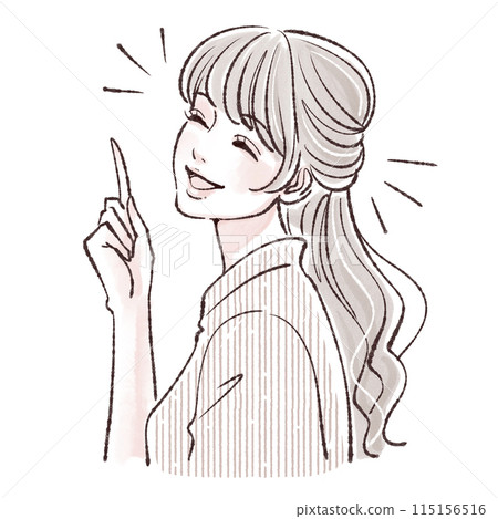 婦女和女孩插畫素材 115156516