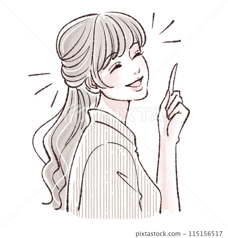 婦女和女孩插畫素材 115156517