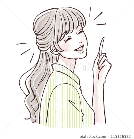 Illustration material of women and girls Illustration material of women and girls 115156522