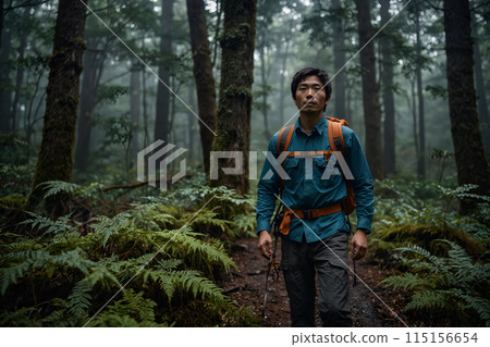 獨自攀爬的年輕人 AI 生成的圖像 115156654